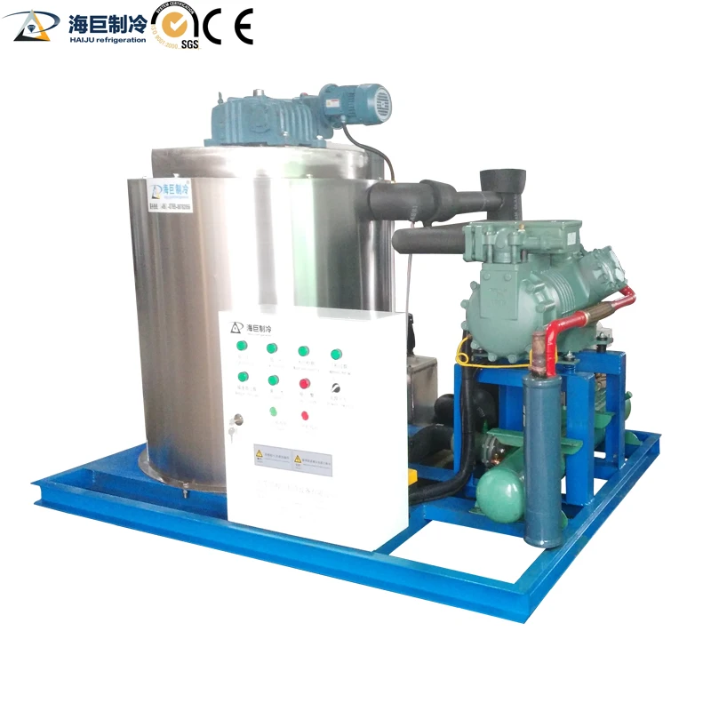 Commercial application of low-consumption 10-ton flake ice machine