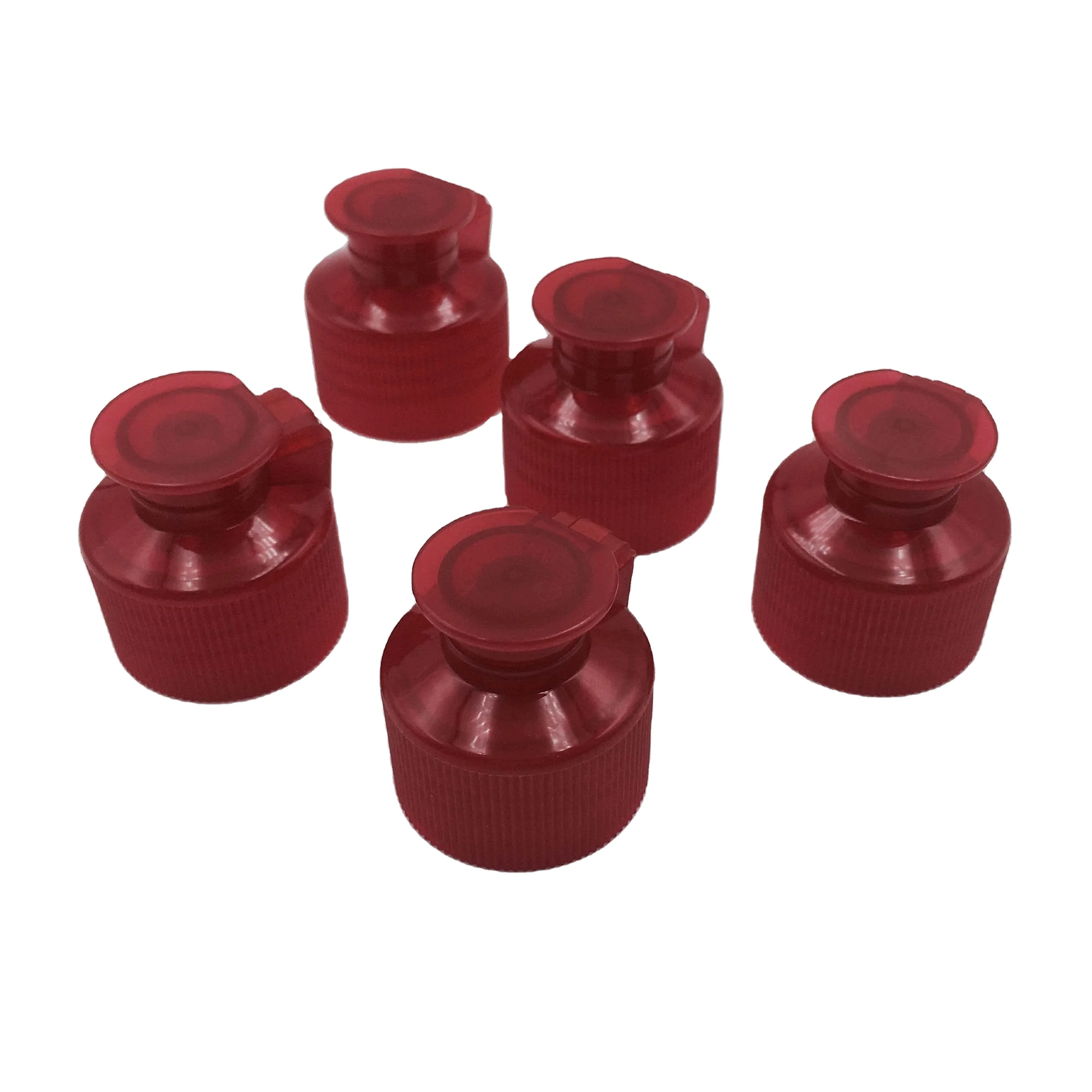 28mm ribbed screw plastic water raw materials for plastic bottle caps