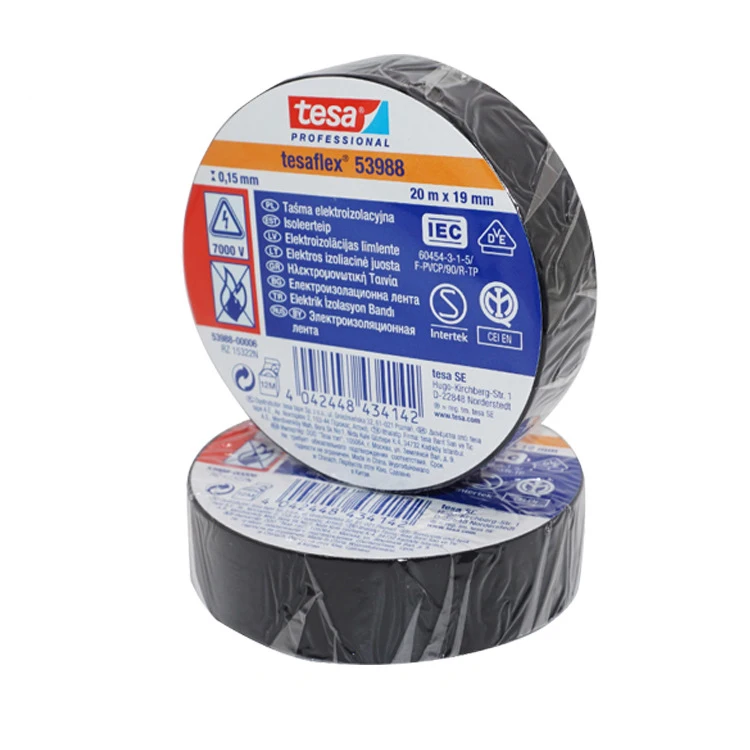 Waterproof Tape Black Red Flame Retardant Electrical Tape 53988 PVC Electrical Insulating Tape