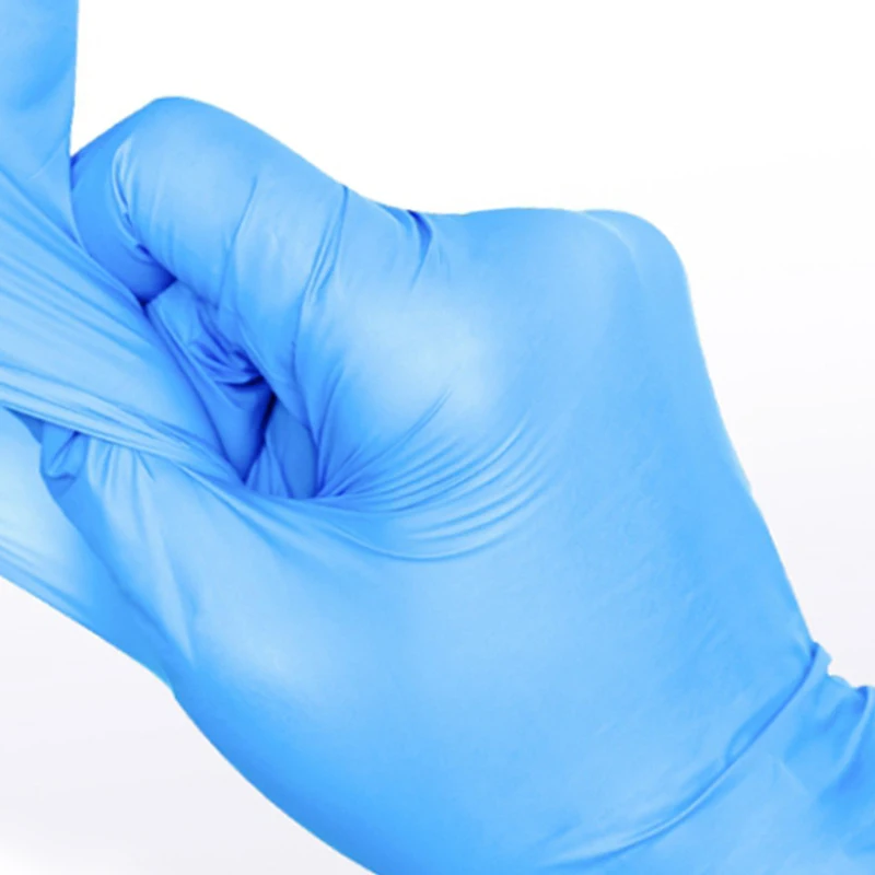 CE OEM Factory Price Examination Grip Blu Box Gloves Nitrile Glove For Medical And Healthcare Products