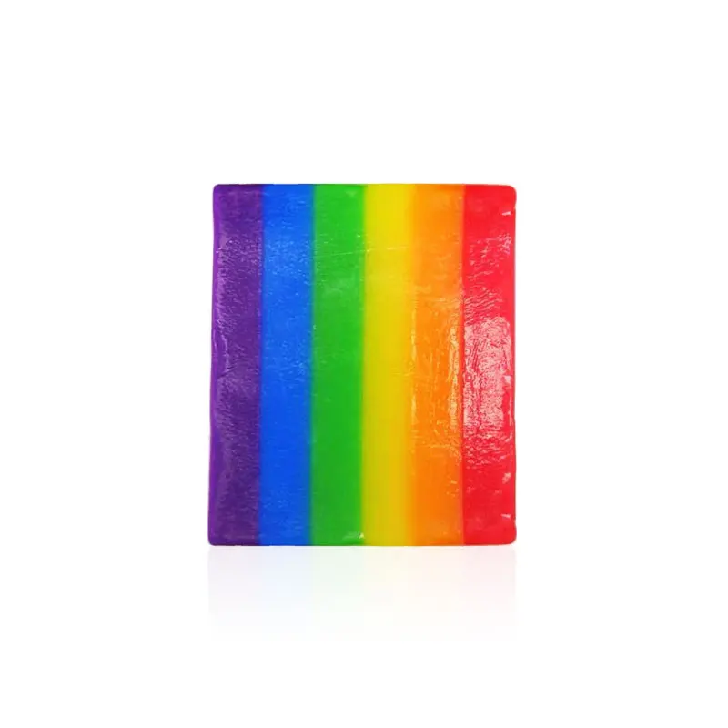 Seven colors mixed rainbow handwork cooling soap moisturizes deep cleansing essential oil soap