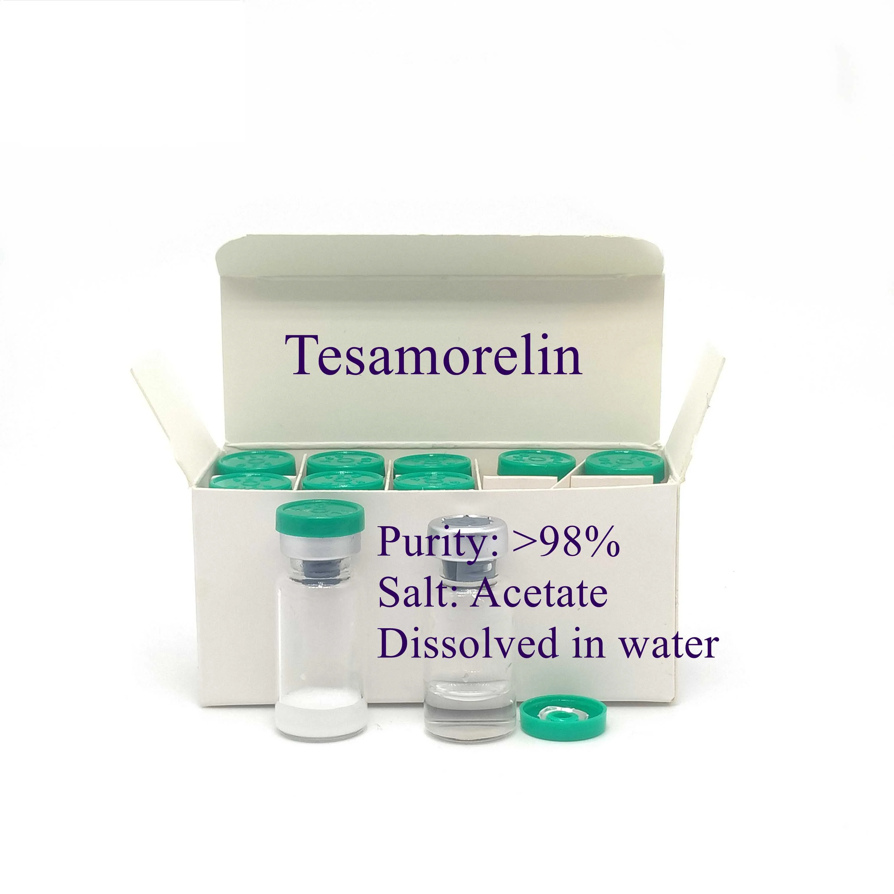 
Buy high quality Bodybuilding tesamorelin peptide, 218949-48-5 Tesamorelin 10mg 