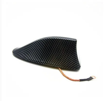 
car exterior accessories carbon fiber enhanced signal fm/am radio shark fin roof antenna aerial 