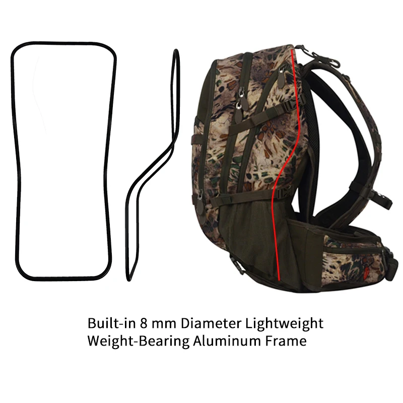 High quality hunting bag Prospector Pack Camouflage Gear Rain Cover Camo hunting backpack