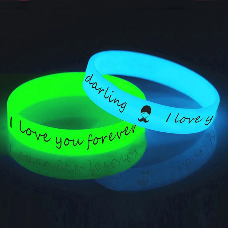 Glow In The Dark Silicone Wristband For Children&Adult