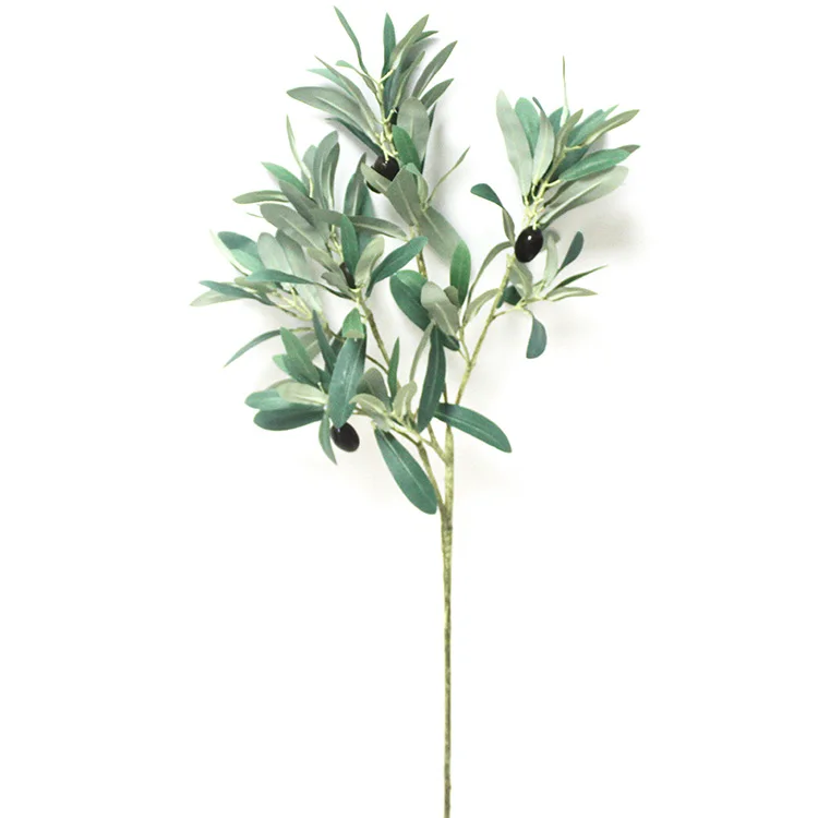 Hot Sales Super Popular Silk Olive Leaf Plant Party Home Wedding Greenery Artificial Leaves Branch Artificial Tree Foliage