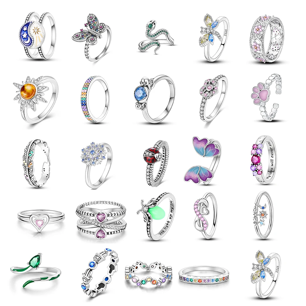 Custom 925 Silver Fine Jewelry Rings Anelli Donna Cincin Ringen Private Labels Custom Men Sterling Silver Rings 925 Jewelry Sets