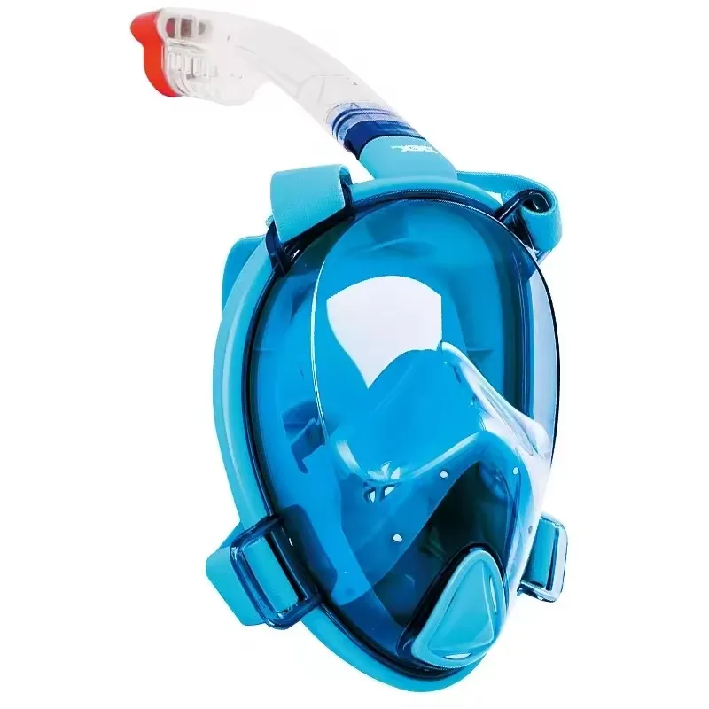 DEX light weight FFM12 snorkel mask comfortable durable and fashion Non frame design full face snorkel mask