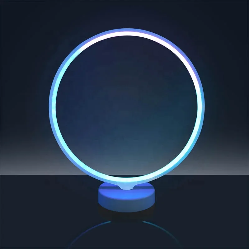 Valed Hot Sale Circle Led Table Lamp Aura Mood  Light for Garden, Party, Patio, Living Room, Bar