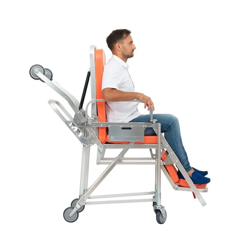 Hot sale Professional Stair  ambulance stretcher Emergency Automatic Loading Hospital Aluminum Ambulance Chair Stretcher