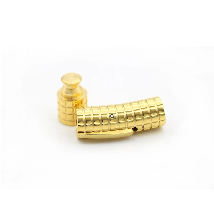 
Bracelet Leather Cord Connectors 4mm Magnetic Clasp 