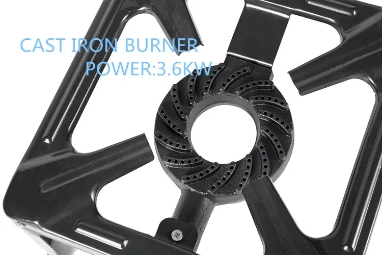 Camping outdoor stove gas cookers single head cast iron burner
