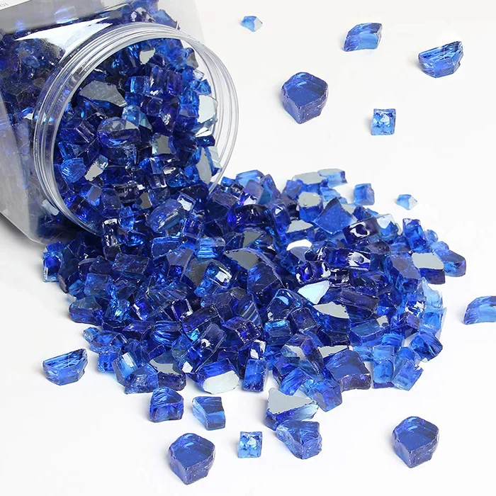 Fireglass, 1/2 дюйма, зеленое светоотражающее огненное стекло, 10 фунтов, сумка