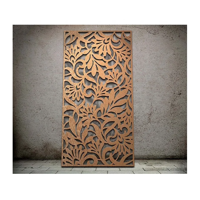 Garden Decoration Fence Laser Cut Panels Outdoor Metal Privacy Screen