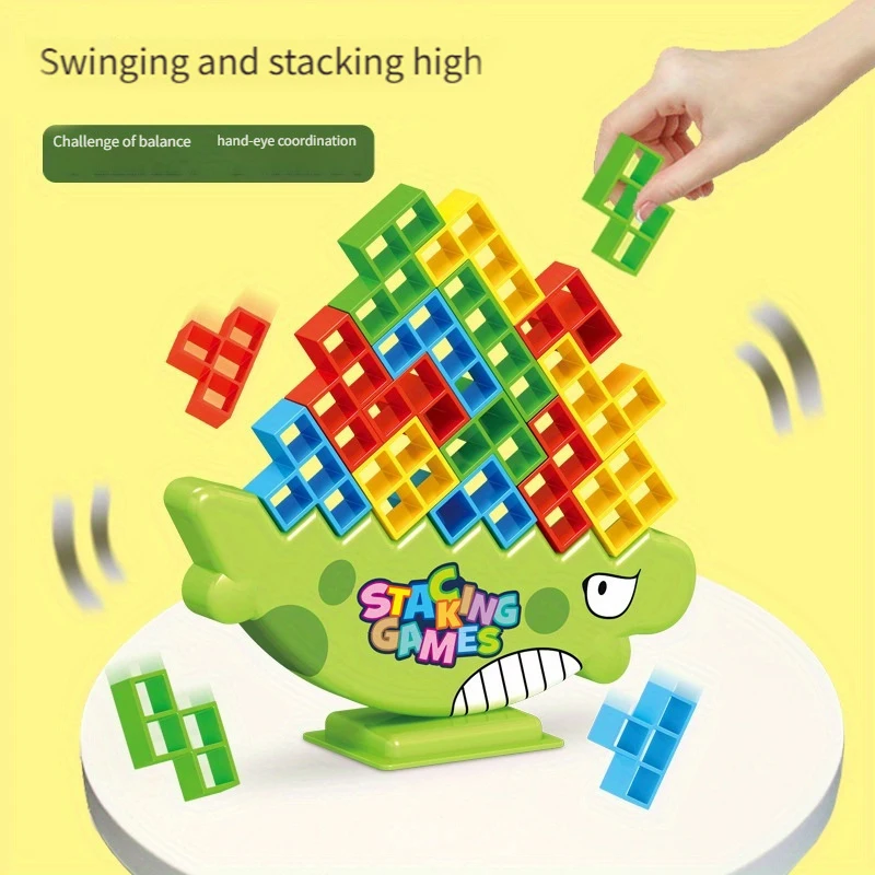 В 2024 самая продаваемая игра для балансировки 3dtetris tower строительные игрушки детей и взрослых настольная игра.