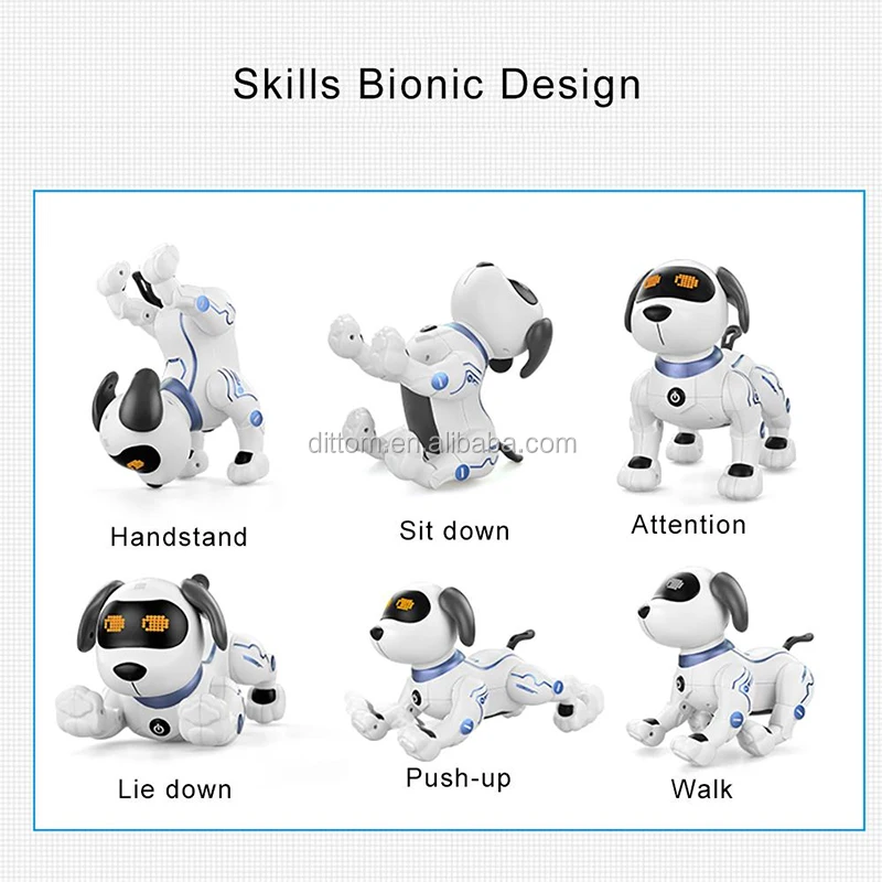 
K16 Rc Smart Electronic Pet Dog Interactive Puppy, Funny Sing&Dance Smart Voice Control Robot Dog 