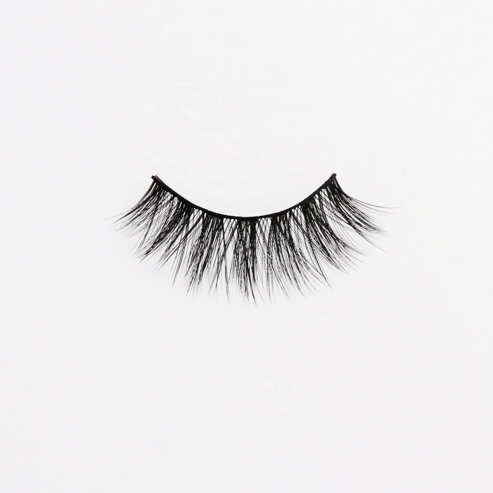 Light Weight Strip Eyelash Private Label Packaging Wispy Style Soft 3D Faux Mink Eyelashes