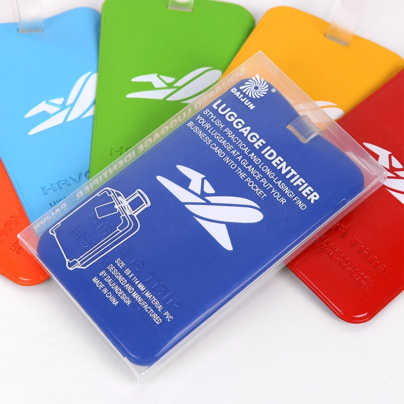 Custom print Promotion travel luggage tag fashion baggage tag name identifier tag