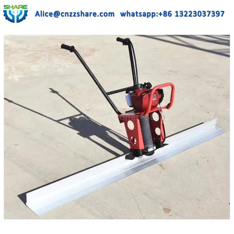 Concrete screed vibratory concrete vibrations feet floor leveling ruler machine