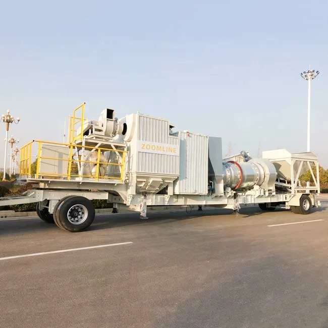 Mini Mobile Drum Mix Asphalt Plant with Capacity 40T/H