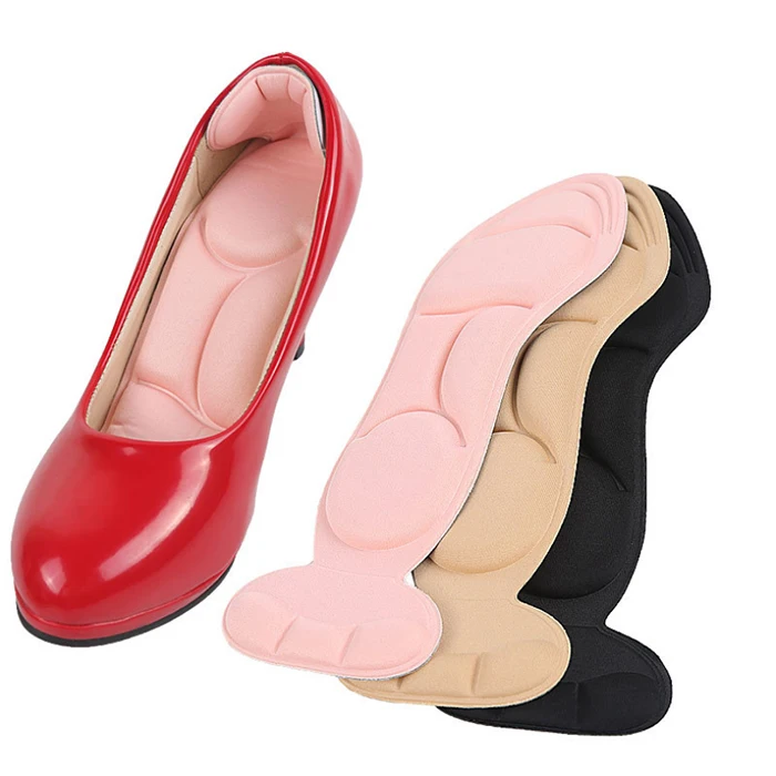Melenlt  Soft Insole 5D Sponge Full Pad Heel Stick Breathable Non-Slip Sponge Shoe Insoles