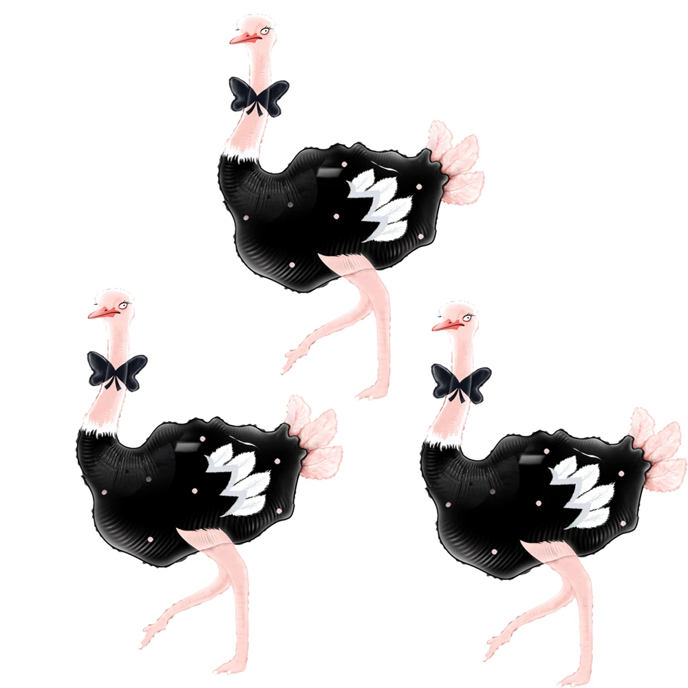 CYmylar Ostrich foil balloons helium Ostrich animal balloon for pink girl princess birthday wedding party decoration