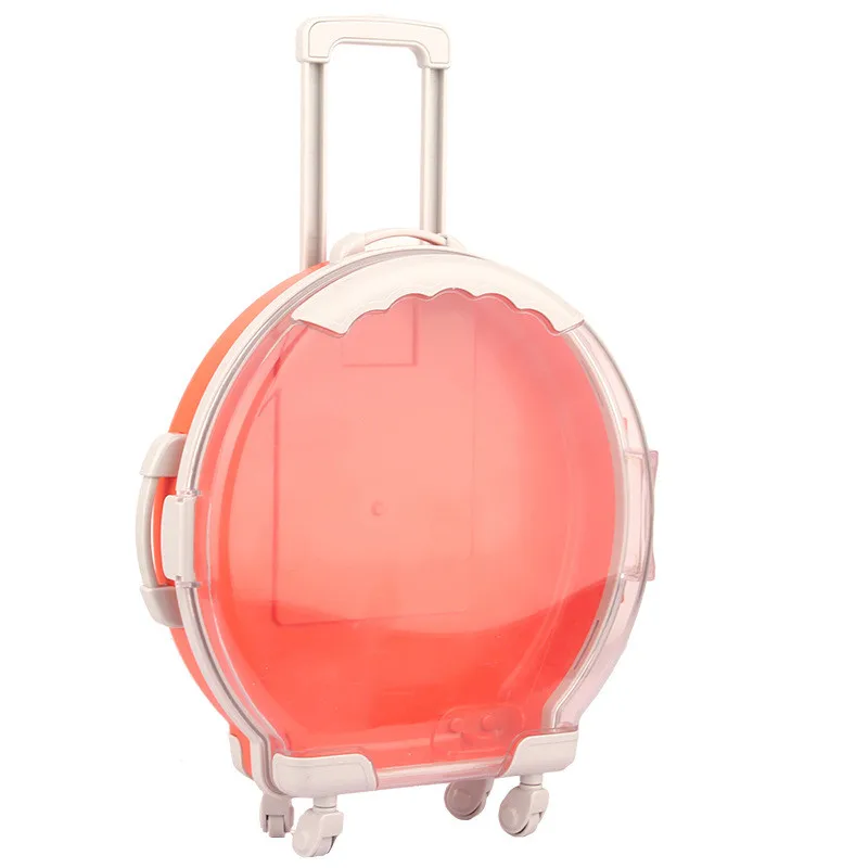 Cosmetics small suitcase box mini luggage case for lip gross eyelash suitcase packaging box vendor