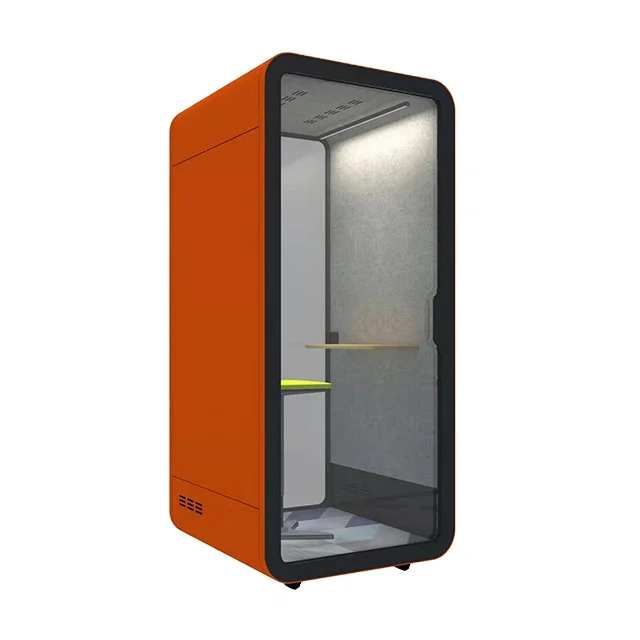 Telebooth  Low Noise Soundproof Single Pod Modular Office Booth Modern Soundproof Phone Booth