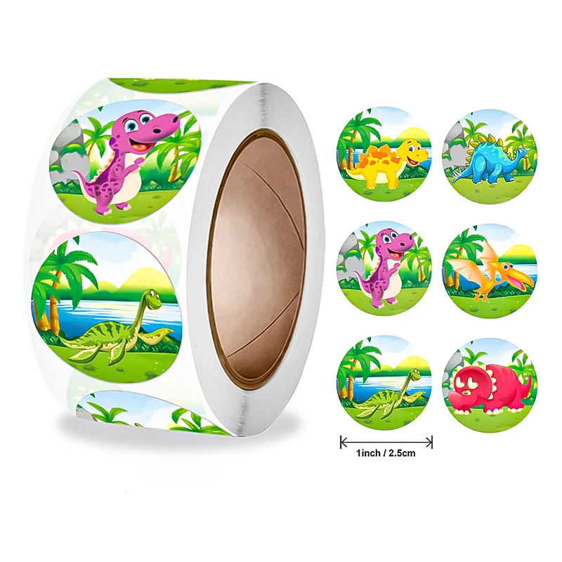 Animal Children Cartoon Reward Stickers Customized Self Adhesive Paper Sticker For Children Books