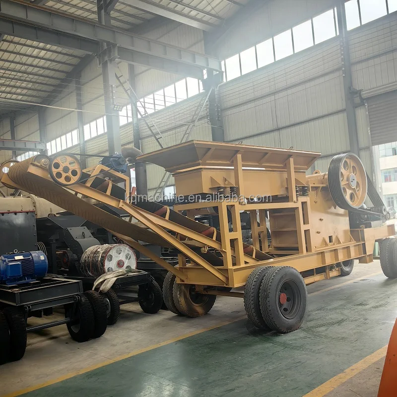 Tyre Type Mobile Crusher Price Small And Medium Portable Granite Gravel Jaw Crusher