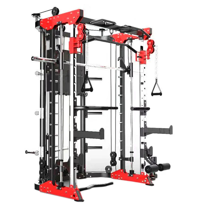China supplier Commercial &HOME use gym equipment multi functional Smith Machine power rack