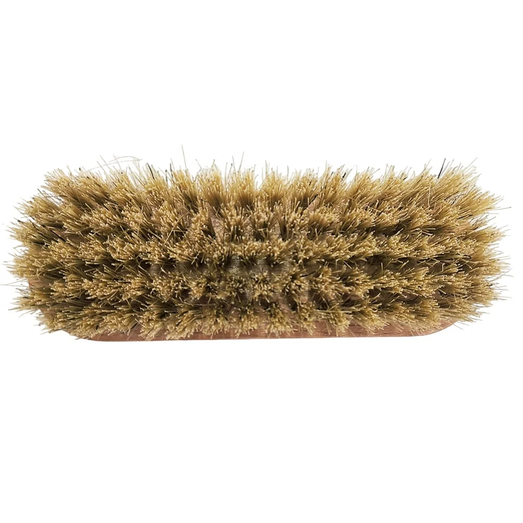 natural beech wood pighair bristle shoe brush polishing buffing  horsehair OEM custom logo 100% dauber brush factory wholesale