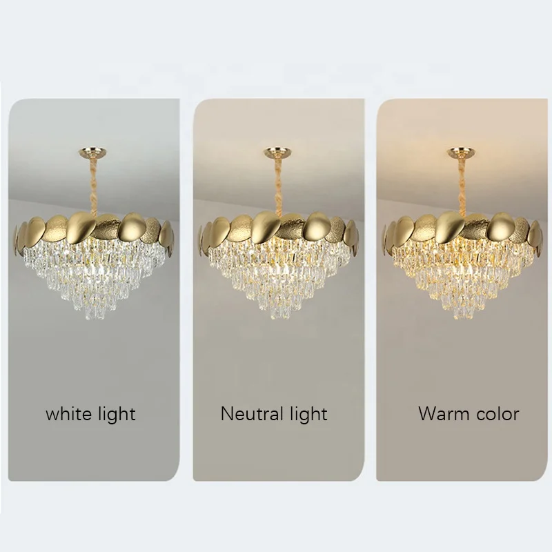 high ceiling contemporary light chandelier specification ,modern k9 titanium gold luxury lamp crystal stainless steel chandelier