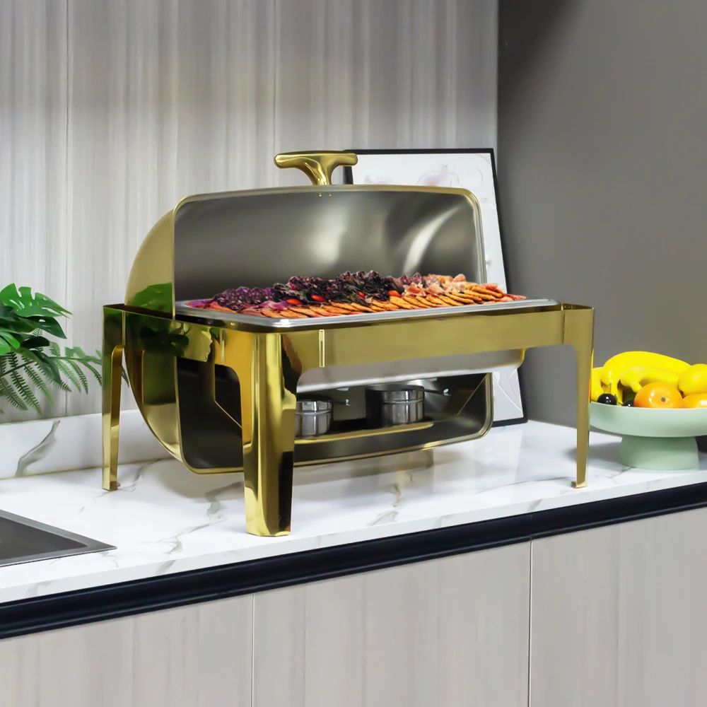 Stainless Steel Buffet Stove Catering Buffet Food Warmer Restaurant Catering Chaffing Dish Restaurant Food Steamer