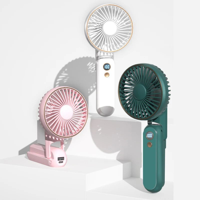 Factory Scalable Rechargeable Mini Fan Portable rotatable Handheld USB Fan Foldable Collapsible Desk Hand Fan F18