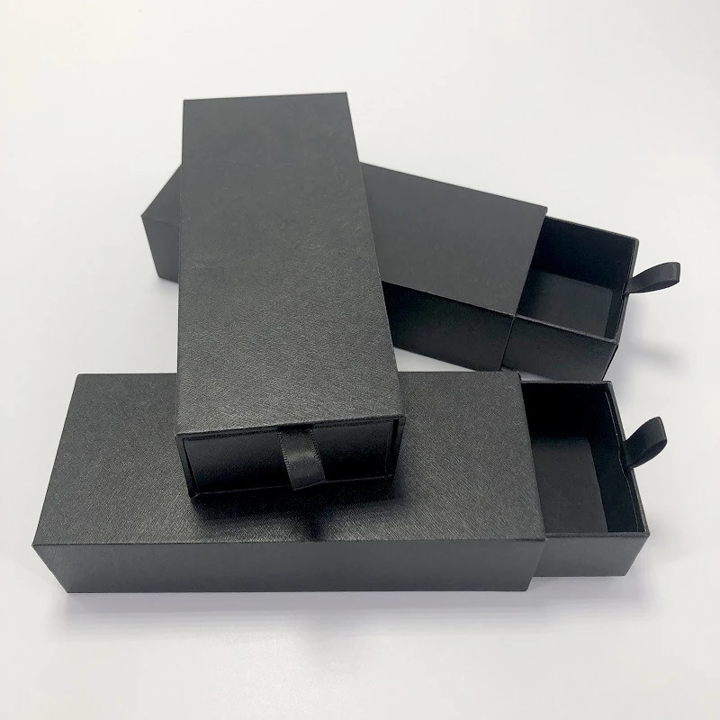 High Quality Hot Foil Stamping Logo Cardboard Sliding Drawer Box For Sunglass  Box Shipping