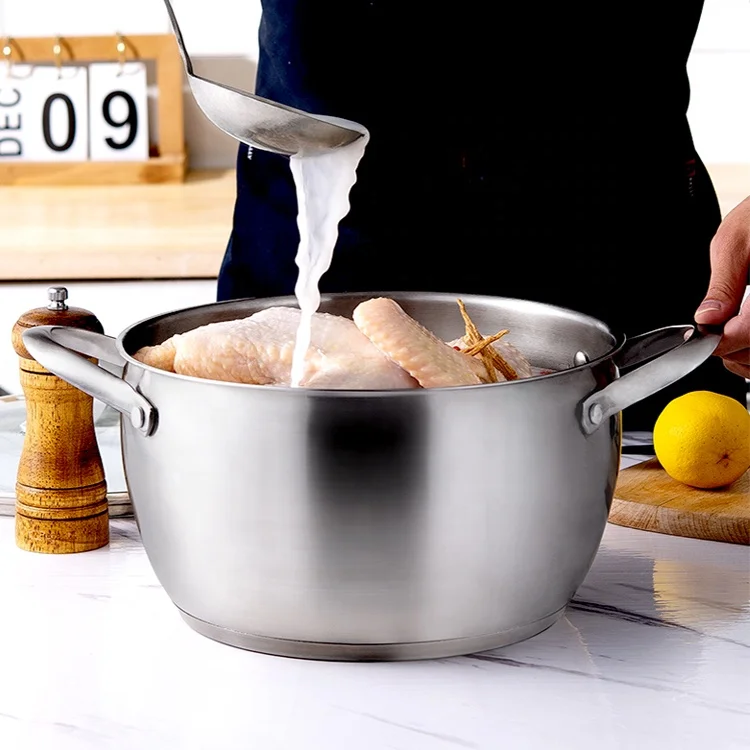  Linsen 304 из нержавеющей стали 3L 6L кастрюля для супа оптовая продажа; Обувь с массивной подошвой изготовленные на заказ литья под давлением антипригарным наборы кухонной посуды индукции