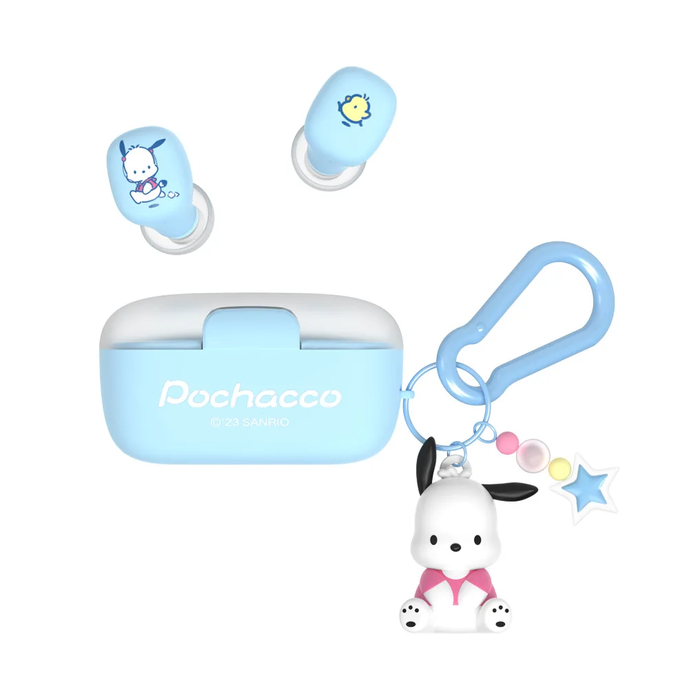 Высококачественная Bluetooth-гарнитура Sanrioed беспроводные наушники Kuromi Melody спортивные для бега