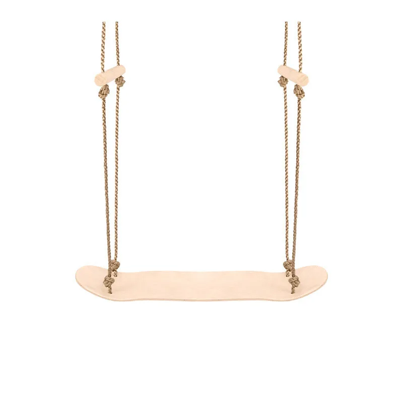 Indoor Outdoor Playground Baby Wooden Hanging Swing Seat Backyard Toys Skateboard Skate Swing Children Wooden Tree Swing Chair