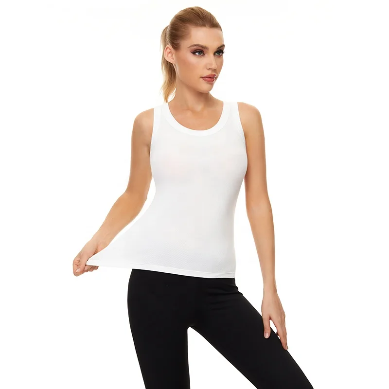 Wholesale Ribbed Tank Tops Ladies Cotton Crop Sleeveless Vest Knitted Sexy Womens Knit Tank Top