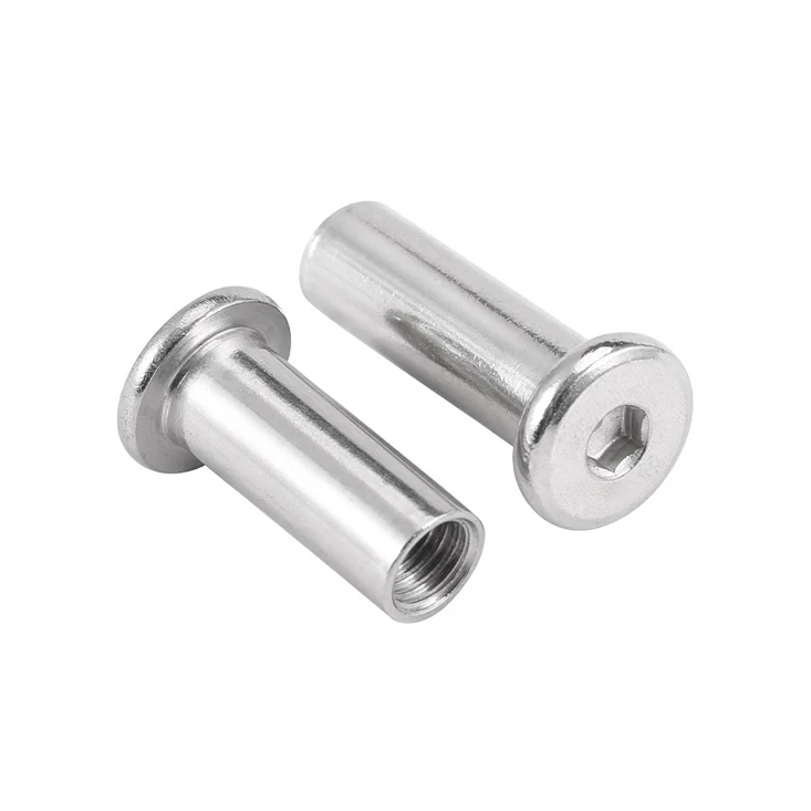 Hex Socket Flat Chamfered Head Fittings for Wood Furniture Stainless Steel Chicago Screw Screws