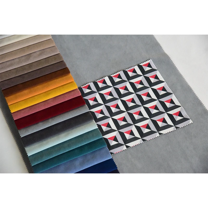 Langsum #Holmes - mosaic design textile polyester velvet sofa upholstery fabric 2022 customized design fabric