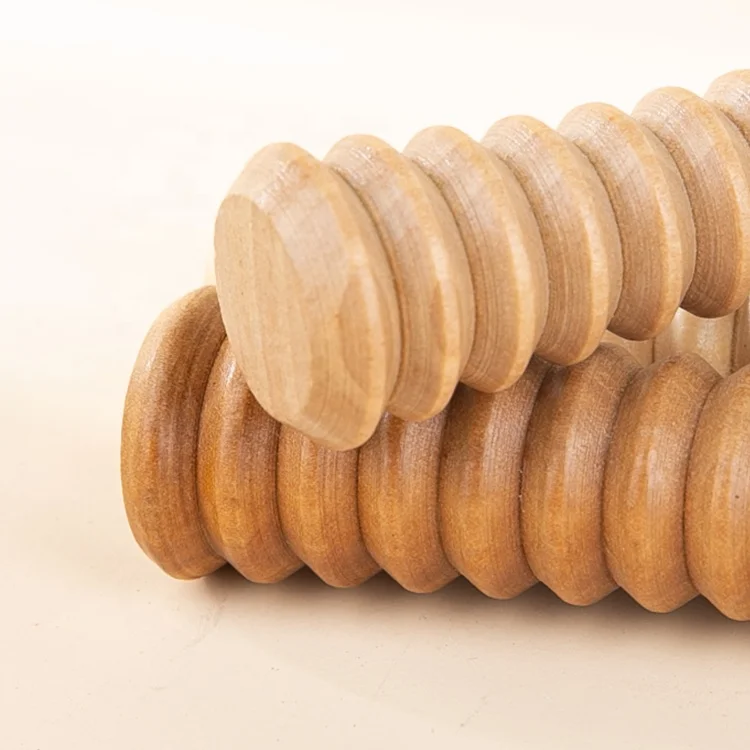 Gloway Natural Wooden Foot Massager Acupressure Reflexology Massage Roller Foot Massage Stick For Relaxation And Stress Relief