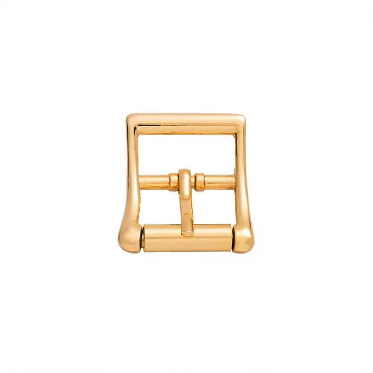 custom belt buckle Bag hardware Center Roller good quality with pin gold color small adjuster Zinc Alloy handbag