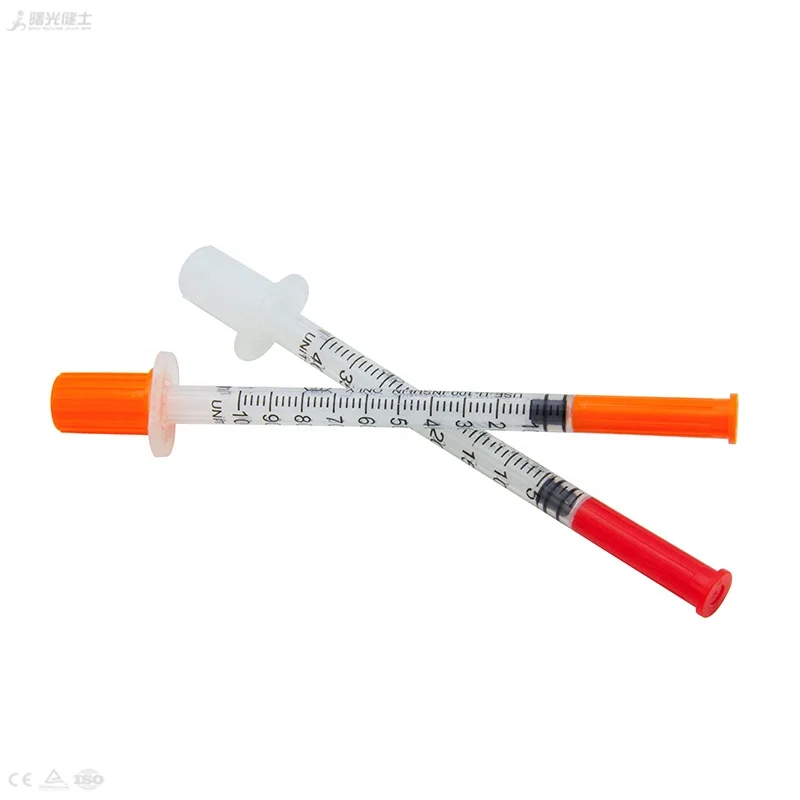 EO Gas Sterile 1ML Injection Insulin Syringe With Needle U100 U40