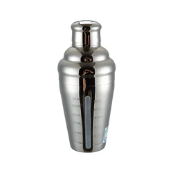 Professional 500ml japanese cobbler insulated gold copper bar customized hybrid cocktail shaker with measurements