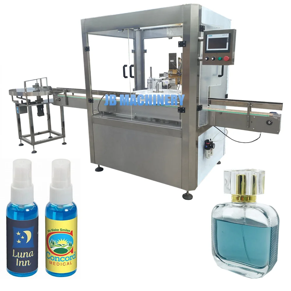 Автоматическая машина для укупорки парфюмерии с распылителем на 50 мл, 100 мл, дезинфицирующая машина для укупорки бутылок