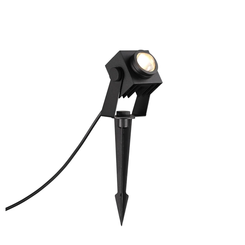 New design 12W modern spike light glass lens  IP65 waterproof led outdoor spot lights for projects