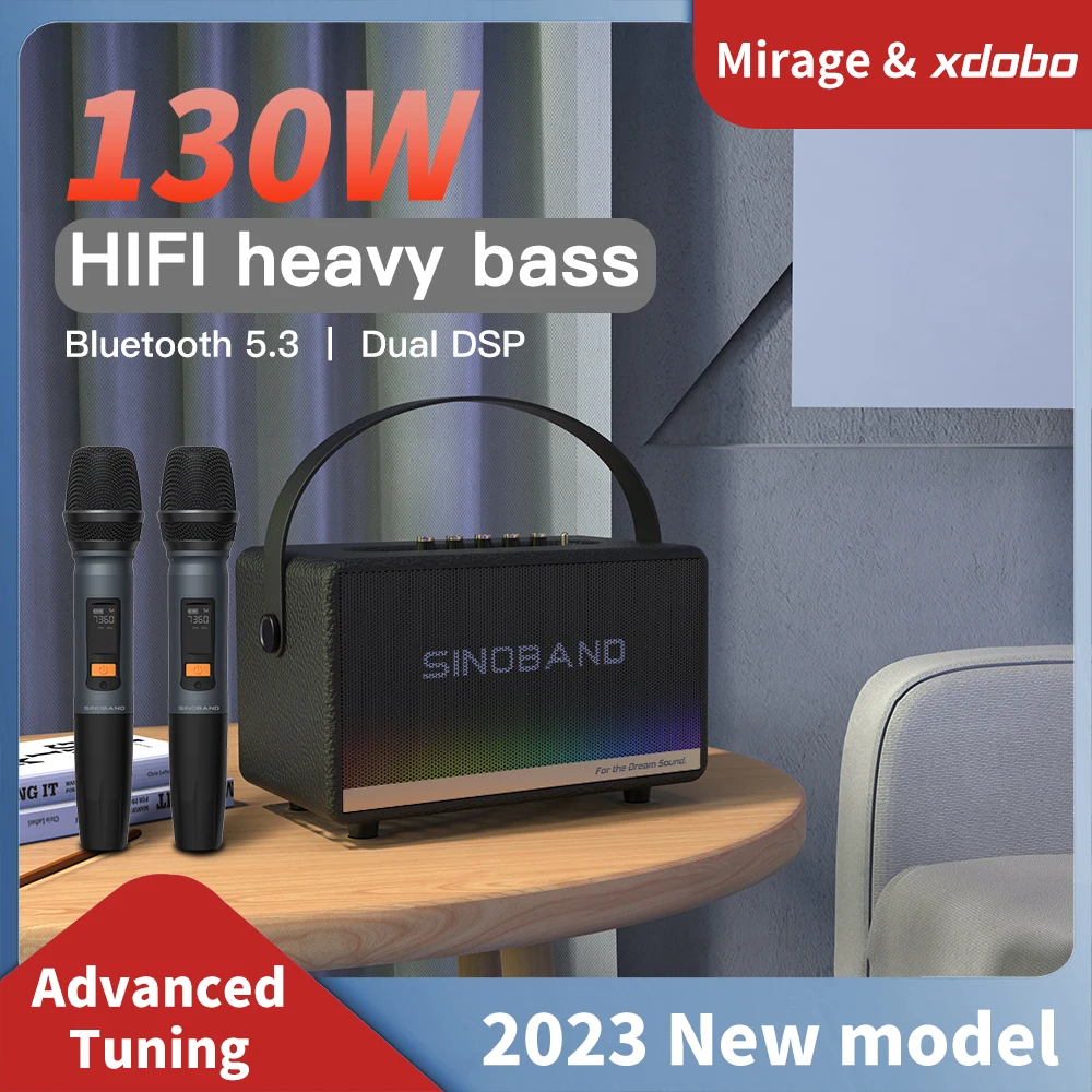 Самые продаваемые товары 2023 колонки sinoband Mirage 130 Вт с Bluetooth звуковые и аксессуары для