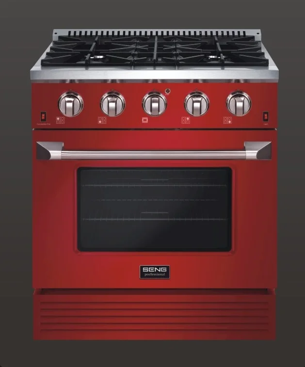 SENG ETL certified Quality Guarantee Professional 4 Burner Gas Food Cooker Machinery with Oven Series Stove